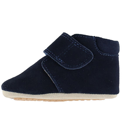 Pom Pom Skindfutter - Beginners Velcro - Navy Suede