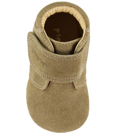Pom Pom Skindfutter - Beginners Velcro - Kakhi Suede