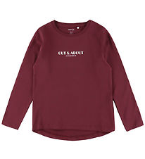 Name It Bluse - NmfVix - Burgundy/Out And About