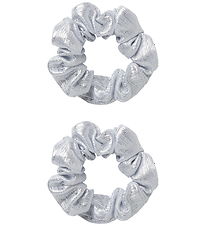 Name It Scrunchie - 2-pak - NkfRiglitter - Silver Name It Scrunchie - 2-pak - NkfRiglitter - Silver