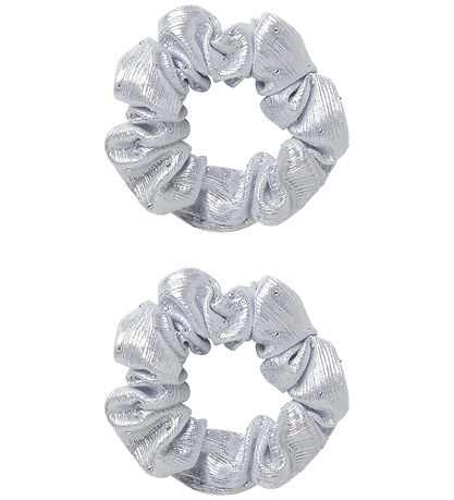 Name It Scrunchie - 2-pak - NkfRiglitter - Silver Name It Scrunchie - 2-pak - NkfRiglitter - Silver