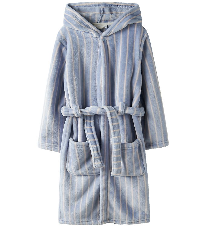 Name It Badekåbe - Velour - NkfRose - Kentucky Blue