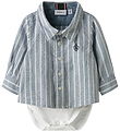 Name It Skjortebody l/æ - NbmRekid - Flint Stone/Thin Stripe - B Name It Skjortebody l/æ - NbmRekid - Flint Stone/Thin Stripe - B