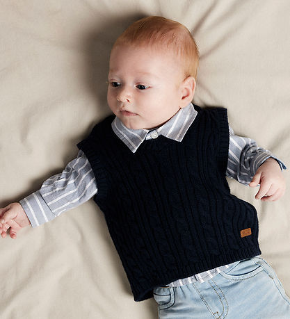 Name It Skjortebody l/æ - NbmRekid - Flint Stone/Thin Stripe - B Name It Skjortebody l/æ - NbmRekid - Flint Stone/Thin Stripe - B