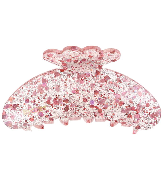 By Stær Hårklemme - Asta - 10x5 cm - Confetti Lyserød
