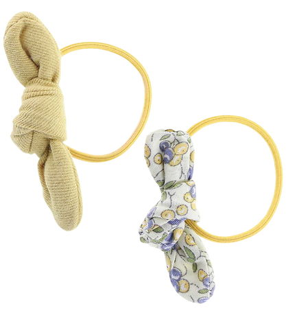 By Stær Hårelastikker - 2-pak - Leise - Gul Mix