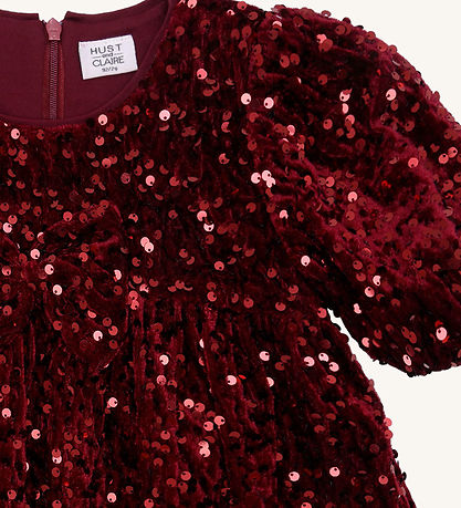 Hust And Claire Kjole - HCKaroline Sequins - New Maroon
