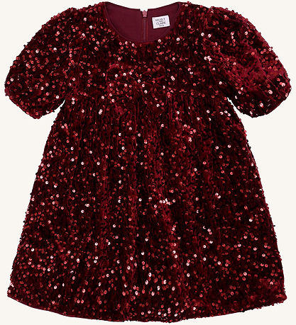 Hust And Claire Kjole - HCKaroline Sequins - New Maroon