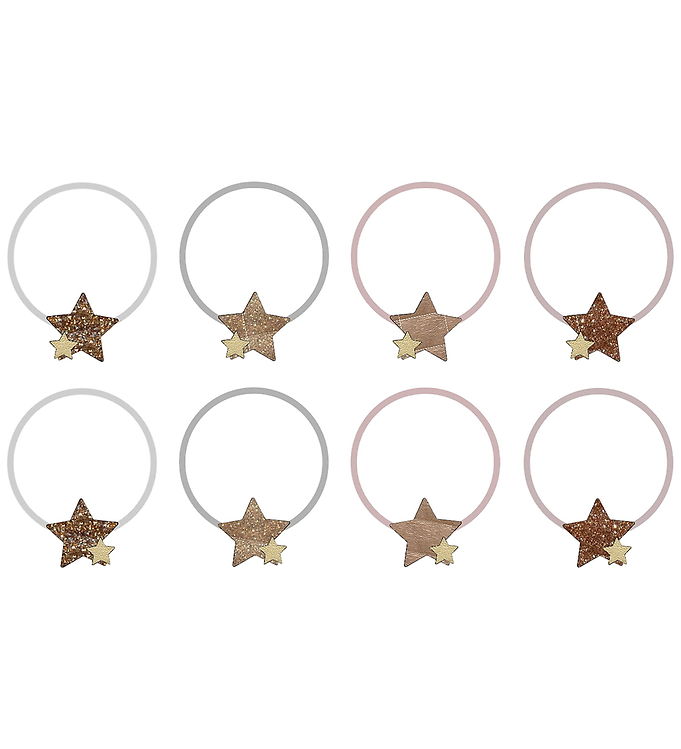 Mimi & Lula Hårelastikker - 8-pak - Starry Shimmer