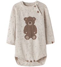 Lil' Atelier Body L/Æ - NbnGalto - Strik - Turtledove/Teddy