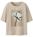 Name It T-shirt - NkfSvea - Cement