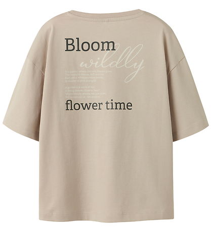 Name It T-shirt - NkfSvea - Cement Name It T-shirt - NkfSvea - Cement