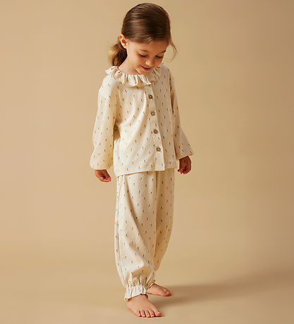 Lil' Atelier Nattøj - NmfGago - Turtledove/Floral
