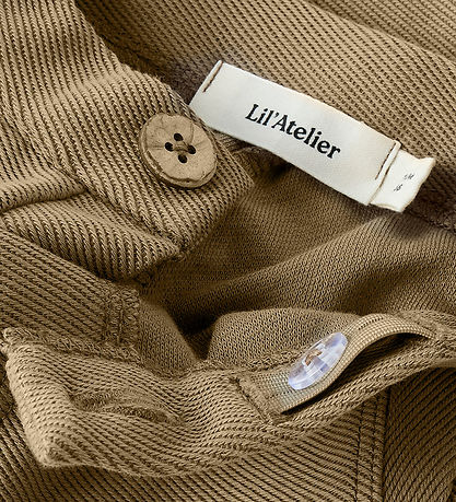 Lil' Atelier Bukser - NbmKaleo - Sepia Tint