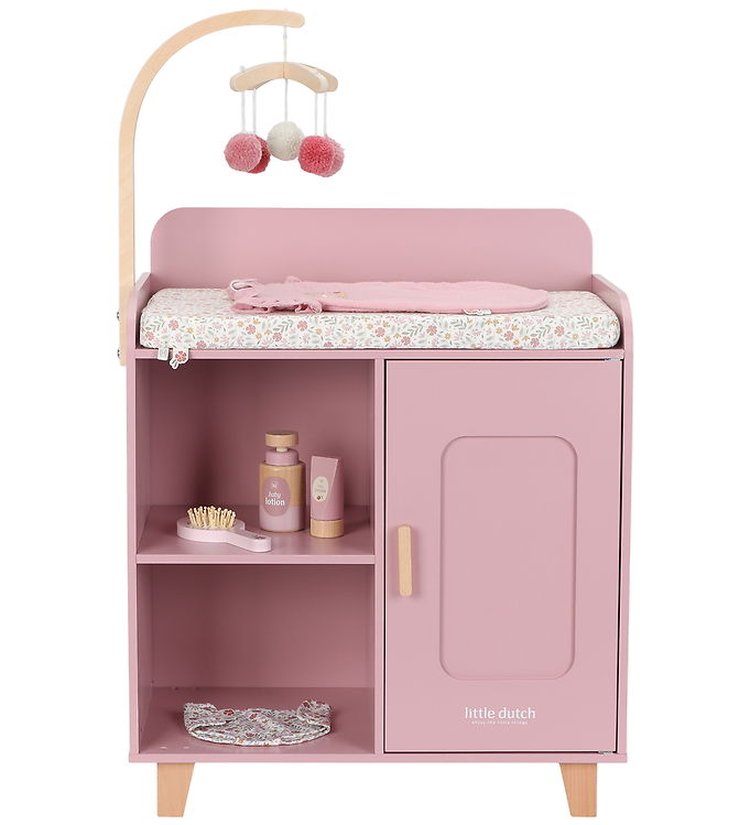 Little Dutch Dukke Puslebord - Dukketilbehør - pink