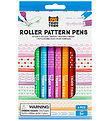 Tiger Tribe Tuscher - Roller Pattern Pens - 6 stk