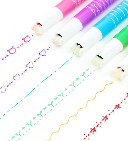 Tiger Tribe Tuscher - Roller Pattern Pens - 6 stk