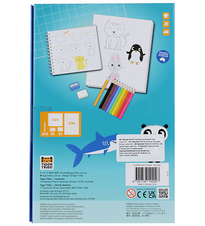 Tiger Tribe Tegnesæt - Lær At Tegne - Dyr