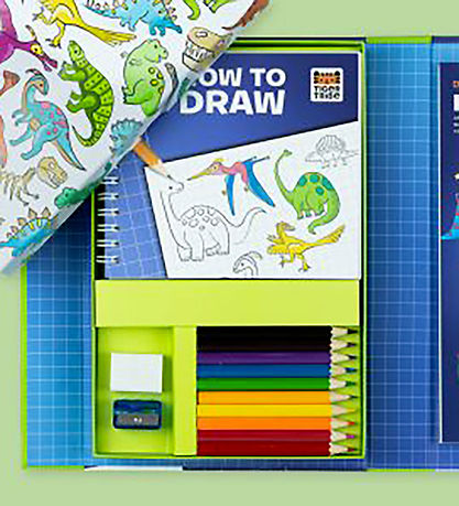 Tiger Tribe Tegnesæt - Lær At Tegne - Dinosaurs