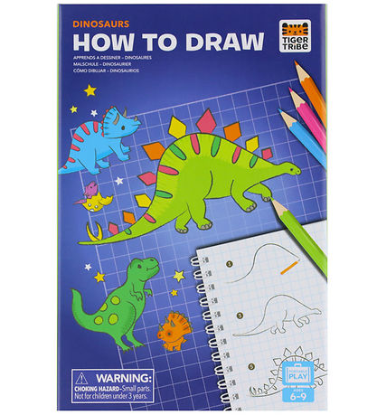 Tiger Tribe Tegnesæt - Lær At Tegne - Dinosaurs