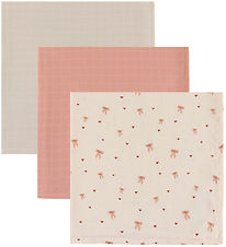 Cam Cam Spucktücher - 70x70 cm - 3er-Pack - Schleifen