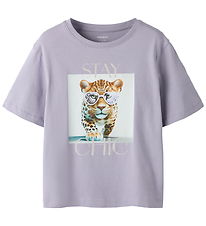 Name It T-shirt - NkfVotea - Lavender Gray/Stay Chic