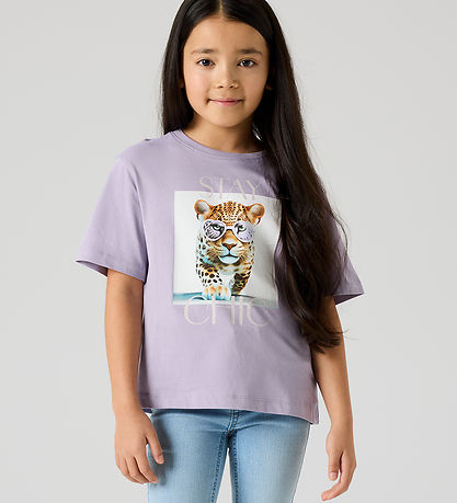 Name It T-shirt - NkfVotea - Lavender Gray/Stay Chic