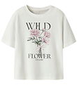 Name It T-shirt - NkfVotea - Cloud Dancer/Wild Flower