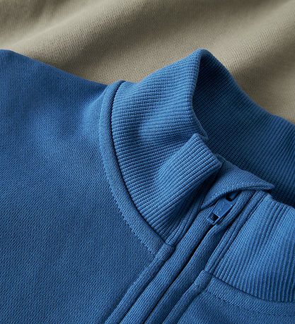 Name It Sweatshirt - Halv Lynlås - NkmBurke - Vintage Khaki