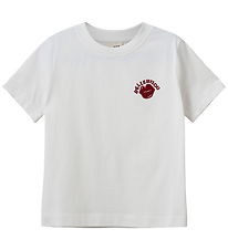 Sofie Schnoor T-shirt - LunaSY - Brilliant White m. Rød