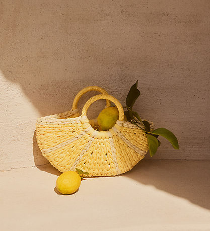 Molo Taske - Lemon Straw Bag - Lemon Cake