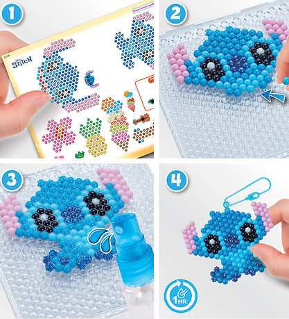 Aquabeads Perlesæt - Nøgleringe - Stitch