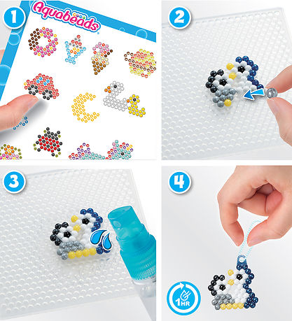 Aquabeads Perlesæt - Nøglering - Designer Party