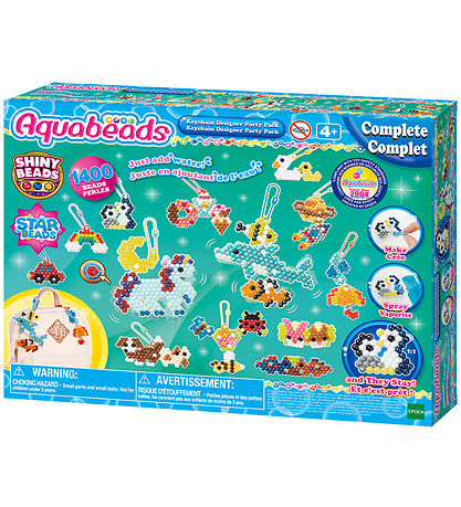 Aquabeads Perlesæt - Nøglering - Designer Party