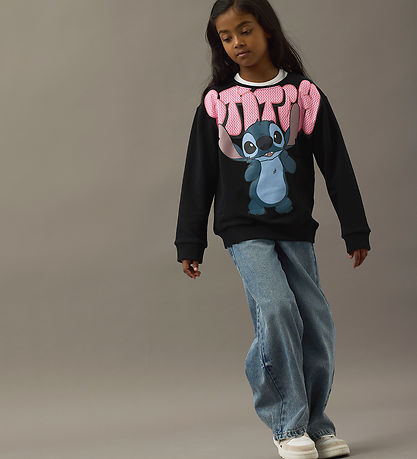 Name It Sweatshirt - NkfOdimi - Stitch - Black