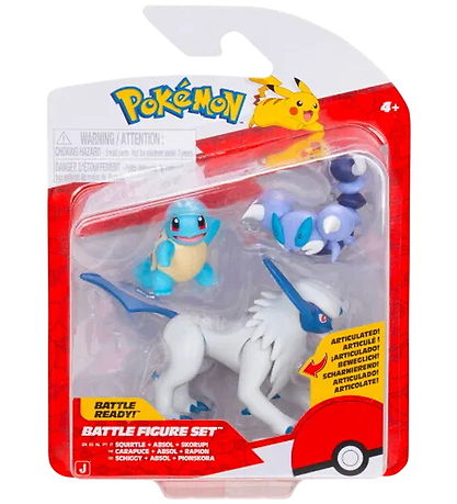 Pokémon Figur - 3-pak - Battle Figure - Squirtle/Absol/Skorupi