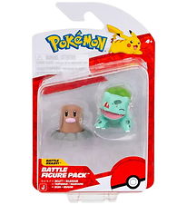 Pokémon Figurer - Battle Figure - 2-pak - Diglett/Bulbasaur
