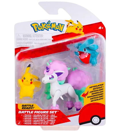 Pokémon Figure - Battle Figure - 3-Pack - Pikachu/Gible/Ponyta Pokémon Figure - Battle Figure - 3-Pack - Pikachu/Gible/Ponyta