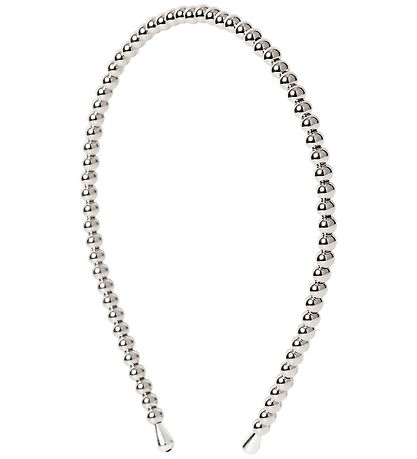 DAY ET Hårbøjle - Beaded Chrome Slim Hair - Silver