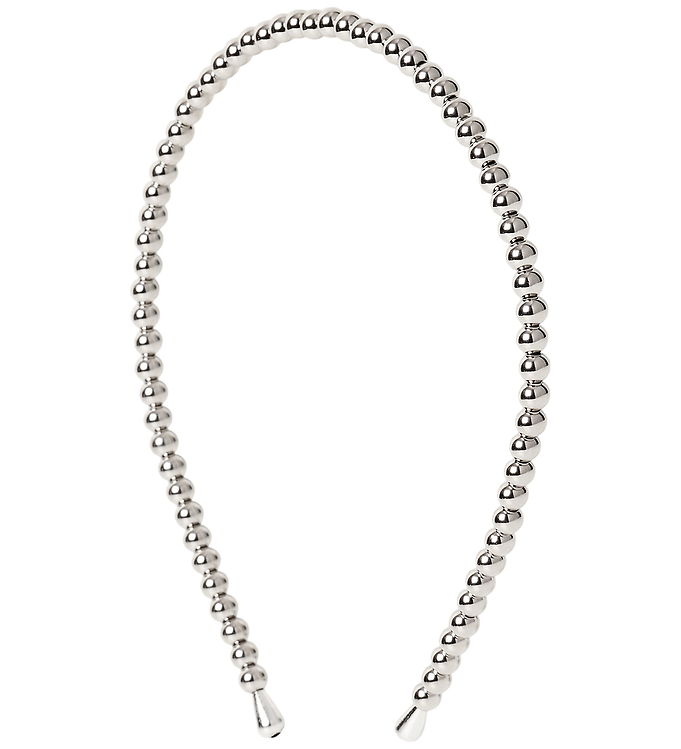 DAY ET Hårbøjle - Beaded Chrome Slim Hair - Silver