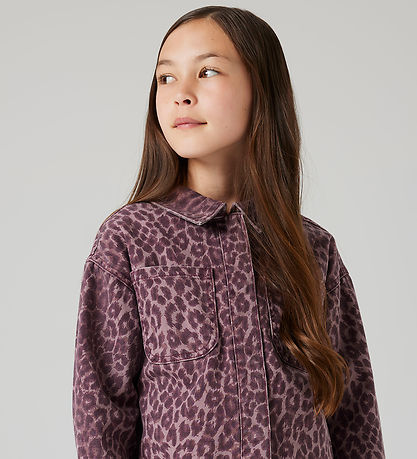 Name It Denimjakke - NkfLeo - Burgundy/Leo