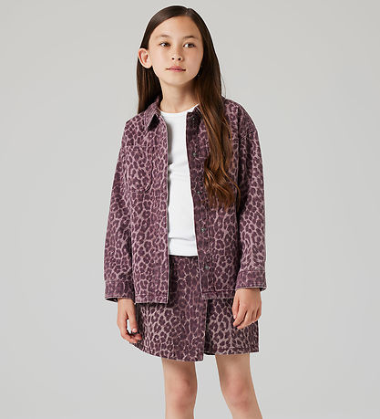 Name It Denimjakke - NkfLeo - Burgundy/Leo