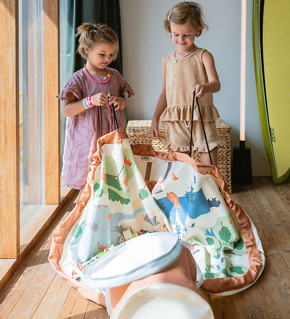 Play&Go Legetøjstæppe/Kurv - Zoo