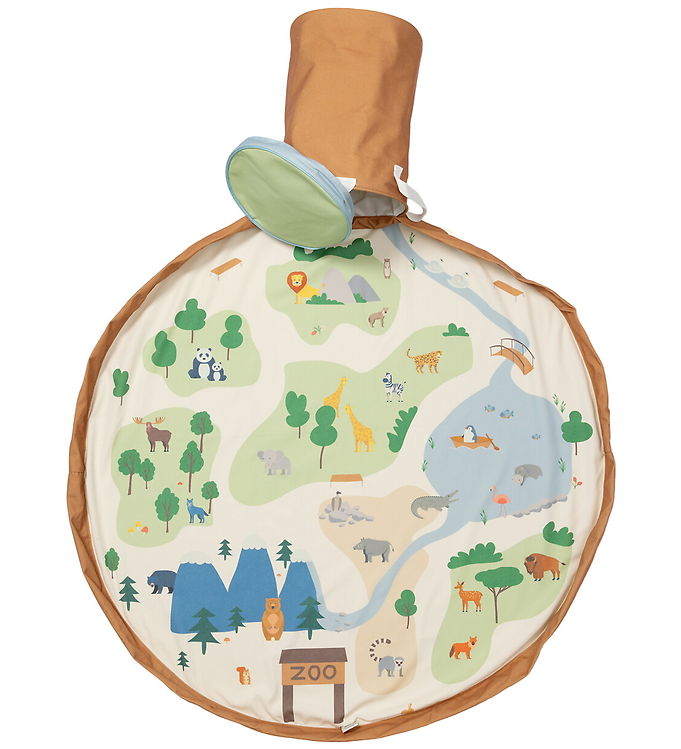Play&Go Legetøjstæppe/Kurv - Zoo