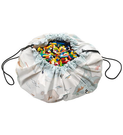 Play&Go Legetøjstæppe - 140 cm - Worldmap