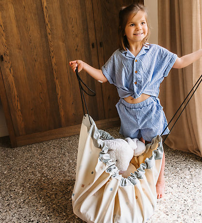 Play&Go Legetøjstæppe - 140 cm - Worldmap