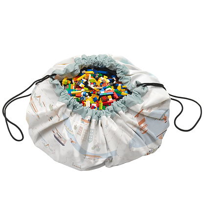 Play&Go Legetøjstæppe - 140 cm - City