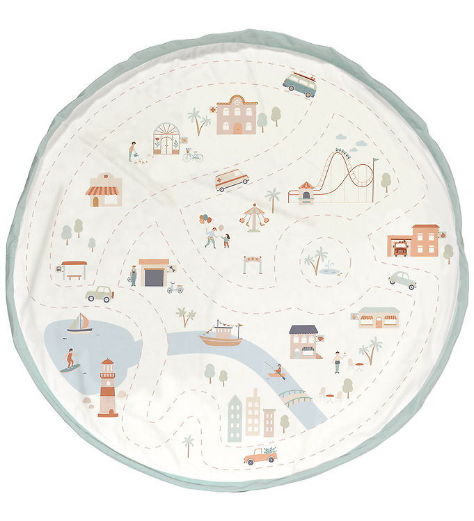 Play&Go Legetøjstæppe - 140 cm - 2-i-1 - City