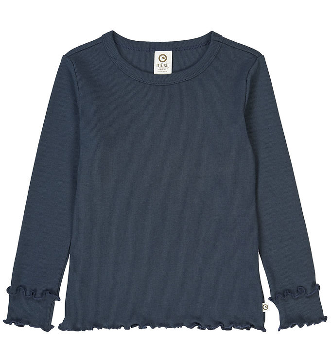 Müsli Bluse - Cozy Me - Rib - Night Blue