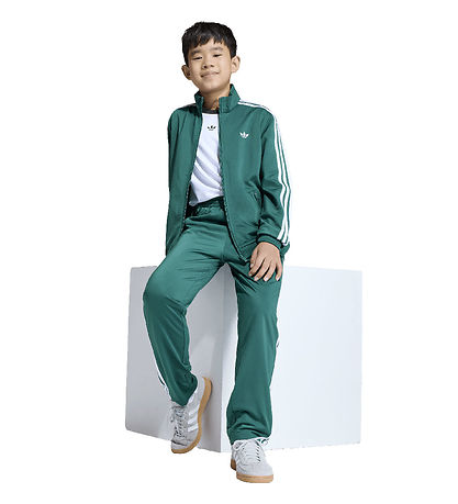 adidas Originals Bukser - Firebird TP - Cgreen/White